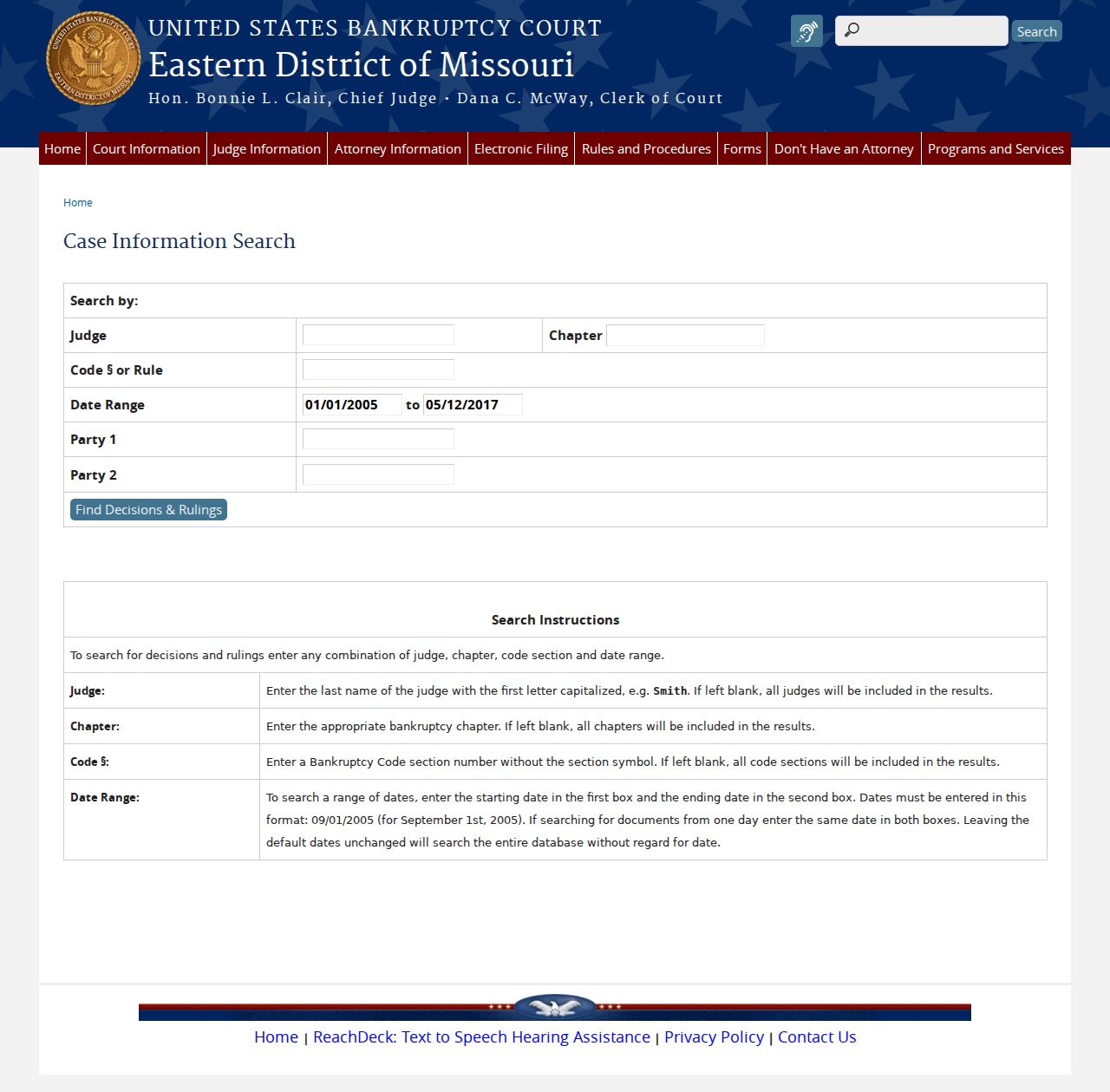 Millard court records case information search source