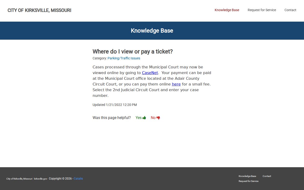Adair County traffic court ticket lookup and payment instructions